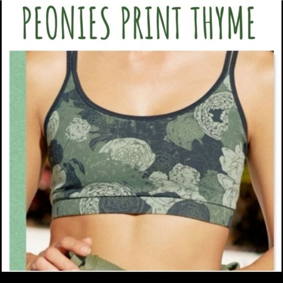 NWT Fourlaps Womens Vitality Printed Fitness Sports Bra in 7 Colors - Picture 1 of 16